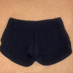 Navy blue lululemon shorts
